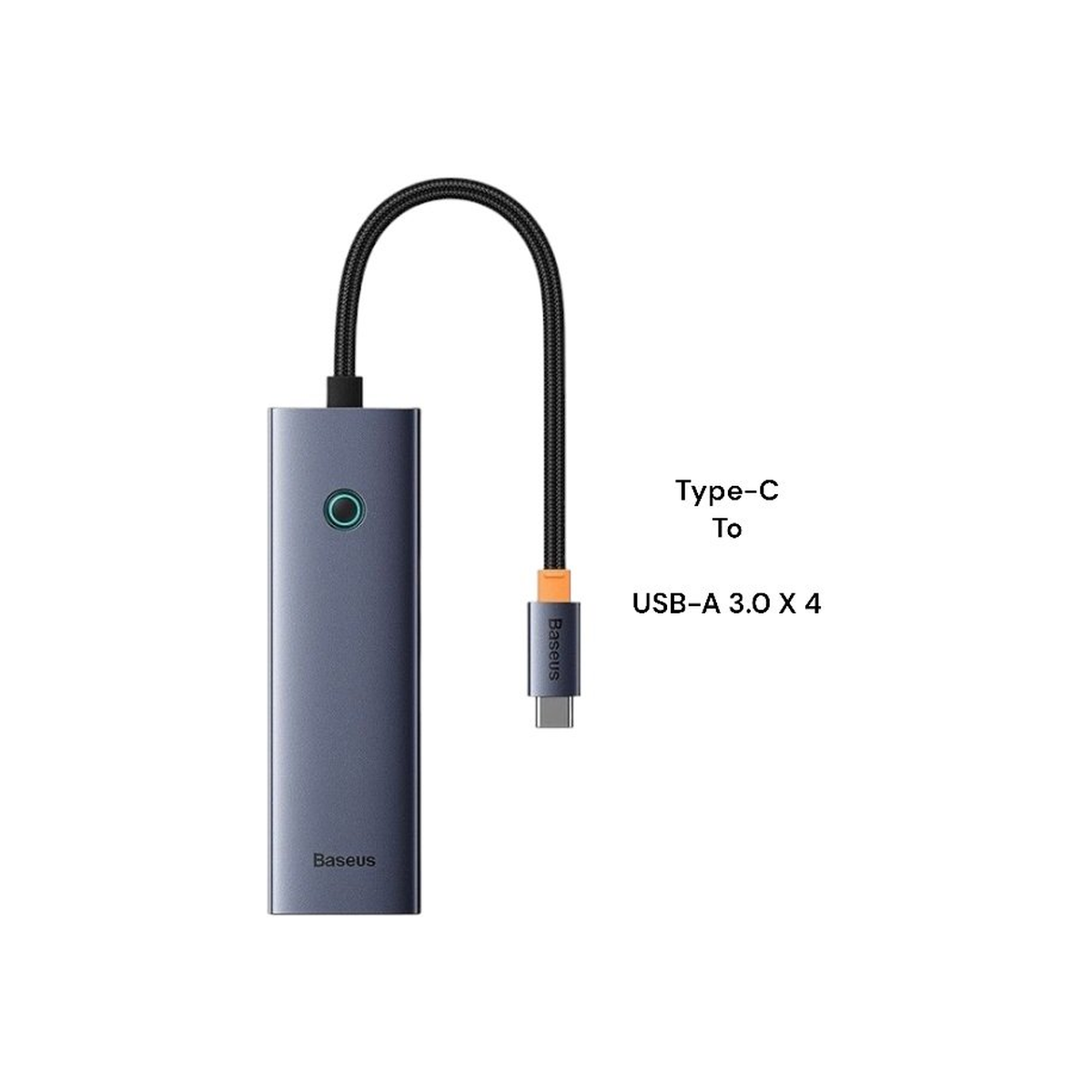 baseus-flite-4-port-hub Space Grey