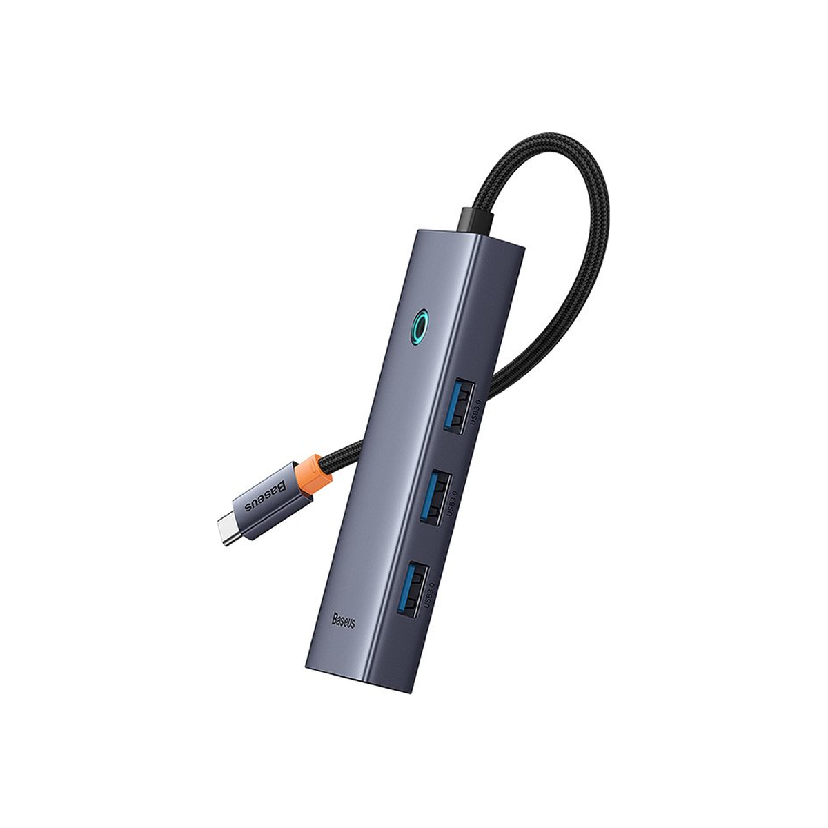 baseus-flite-4-port-hub Space Grey