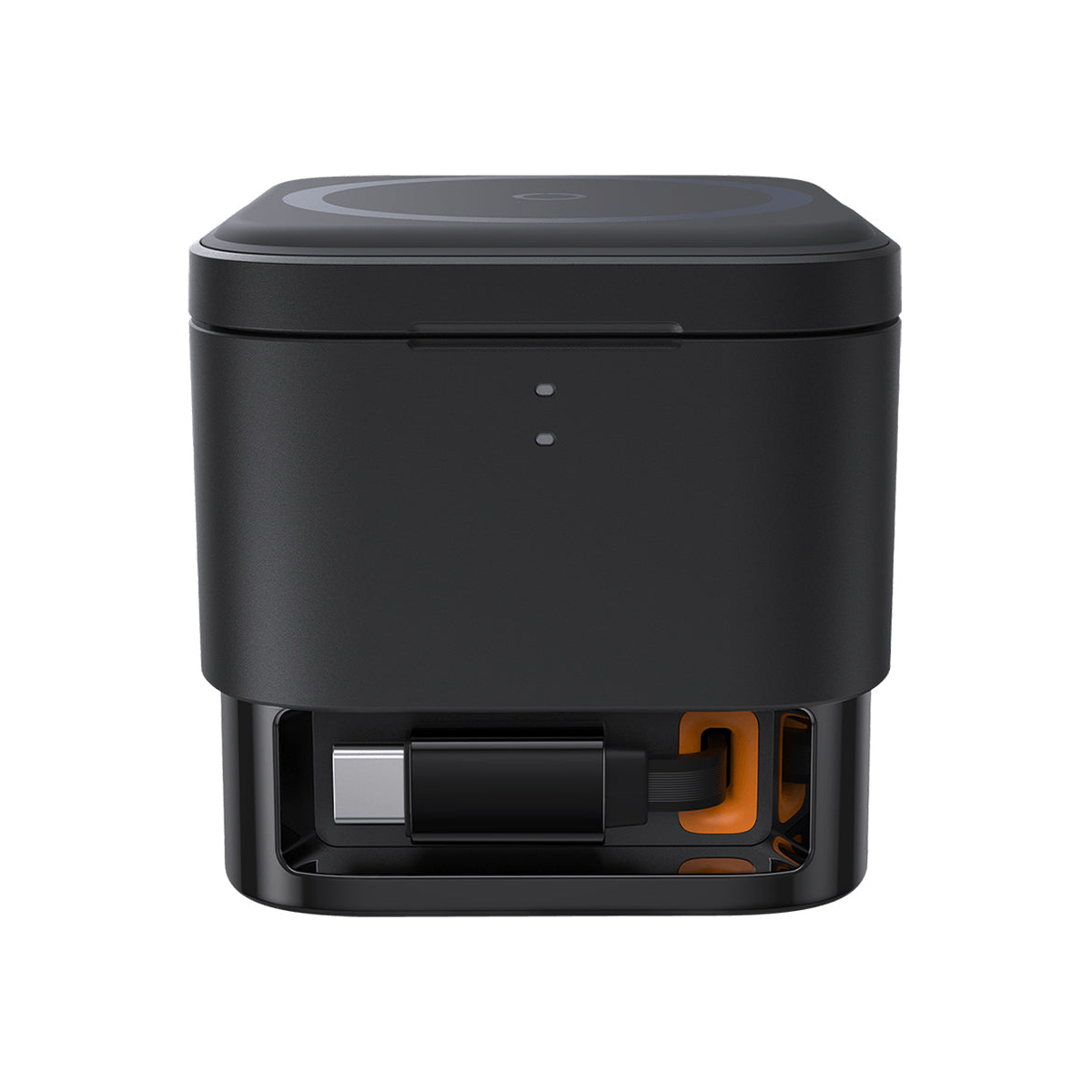 baseus-magpro-2in1-magnetic-wireless-charger-25w Black