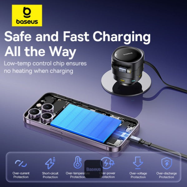 baseus-enjoyment-max-90w-car-charger Black