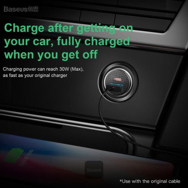 baseus-circular-30w-pps-car-charger Black