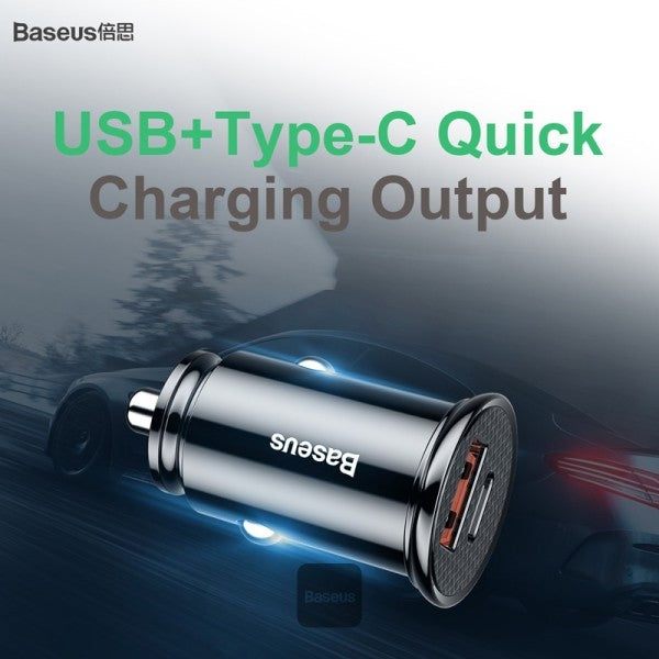 baseus-circular-30w-pps-car-charger Black