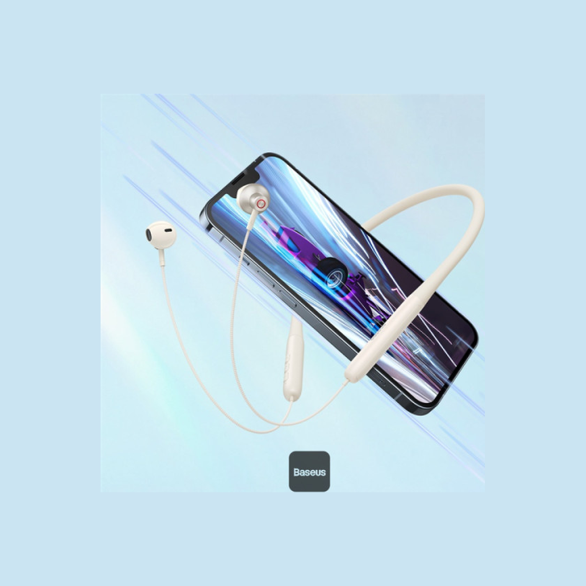 baseus-bowie-p1-neckband-wireless-earphones White