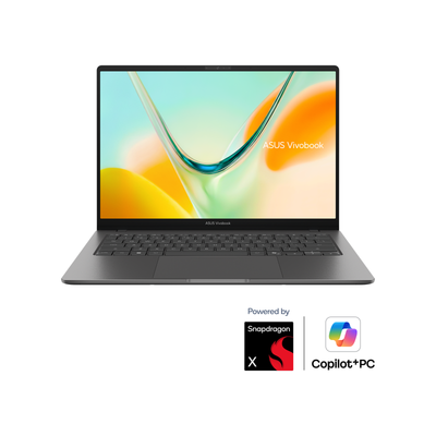 ASUS Vivobook S14 (S5408, Snapdragon) Copilot+ PC Laptop Matte Gray