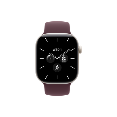 Apple Watch Series 12 — Ceramic, Solo Loop Pearl White 42mm GPS + Cellular Burgundy