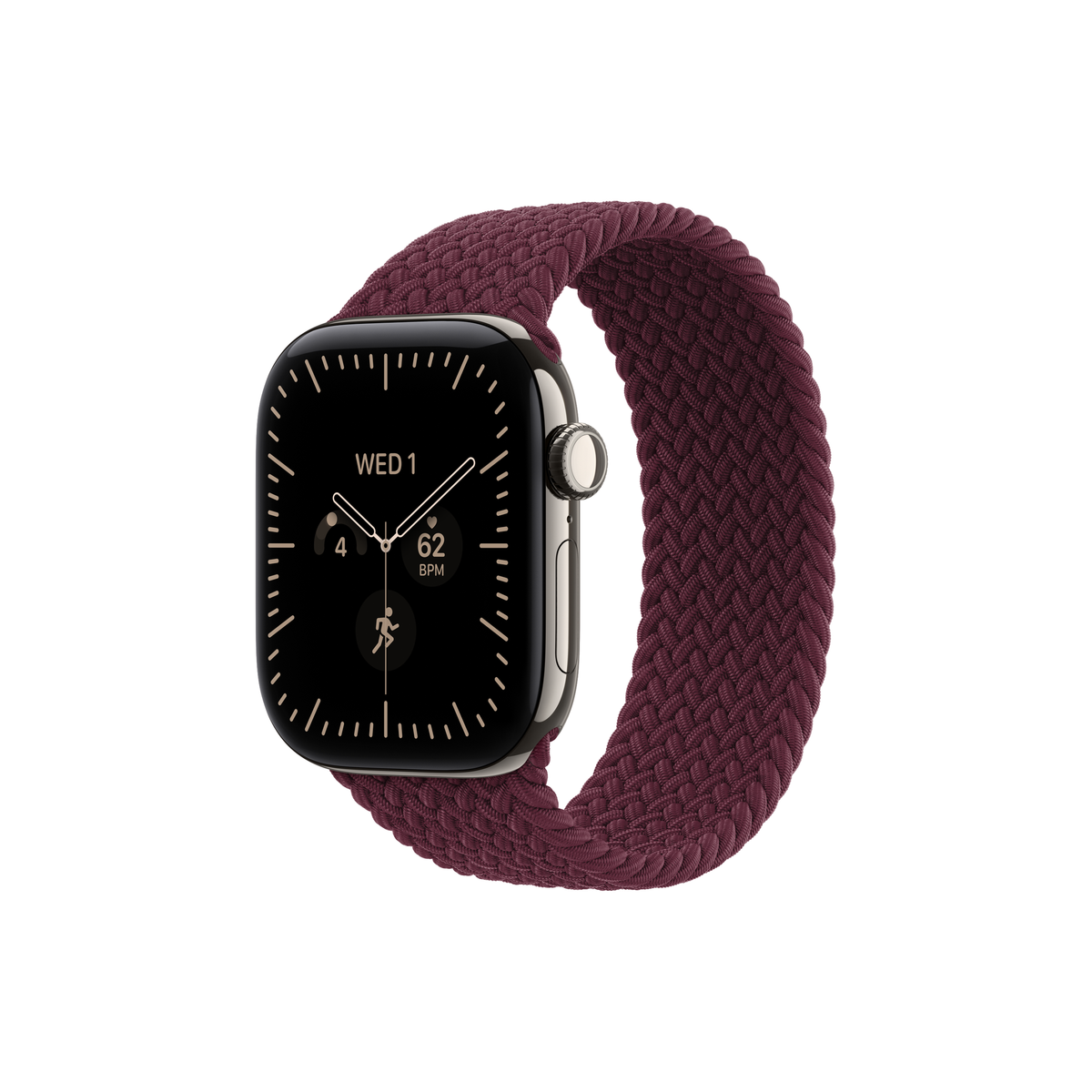 Apple Watch Series 12 — Titanium, Braided Solo Loop
