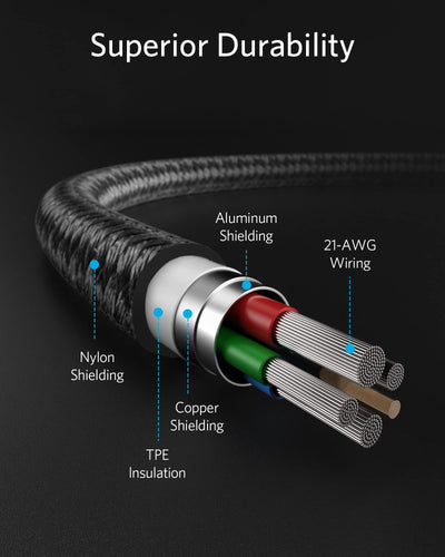 Anker 331 USB-C to Lightning Cable Black