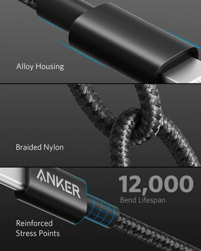 Anker 331 USB-C to Lightning Cable Black