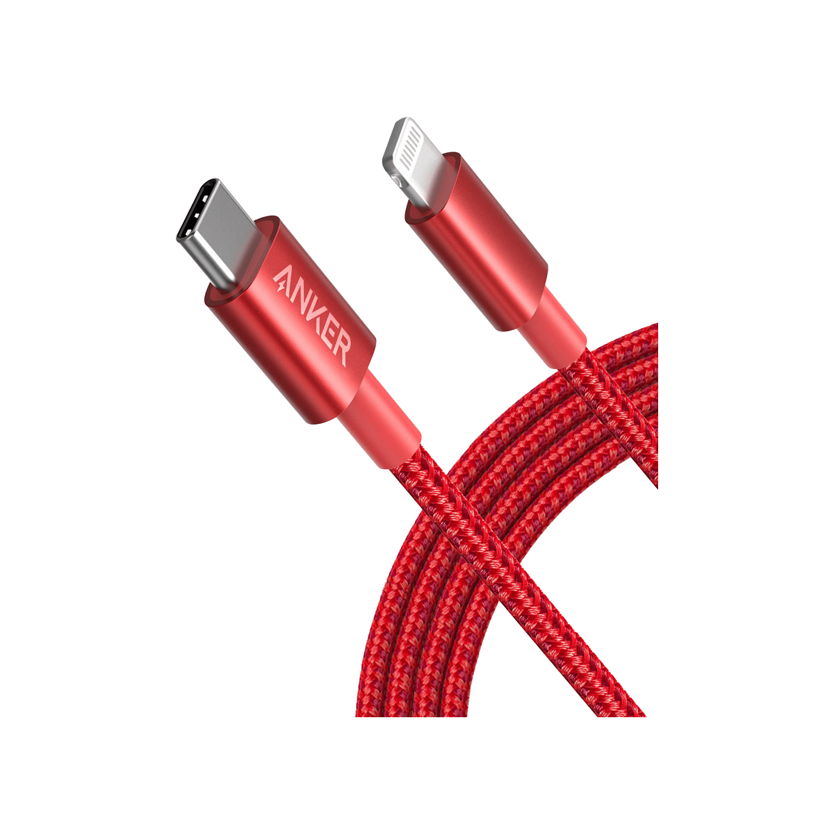 Anker 331 USB-C to Lightning Cable Red