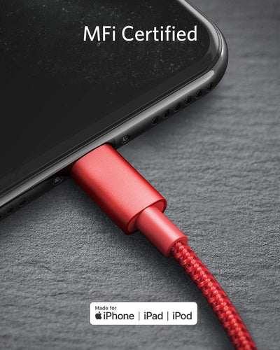 Anker 331 USB-C to Lightning Cable Red
