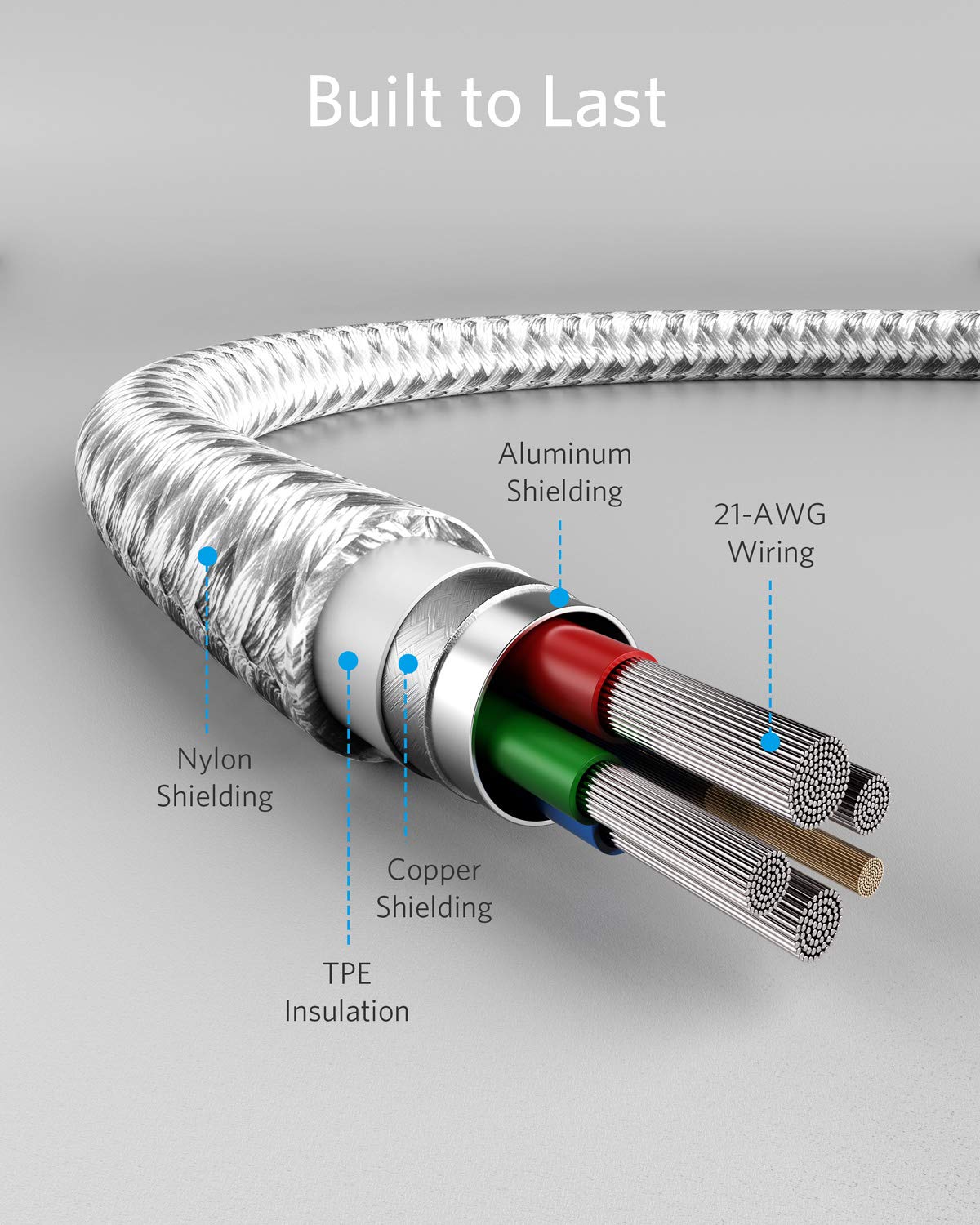 Anker 331 USB-C to Lightning Cable Silver