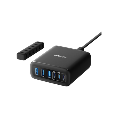 Anker Charger (112W, 6 Ports, GaN) Black