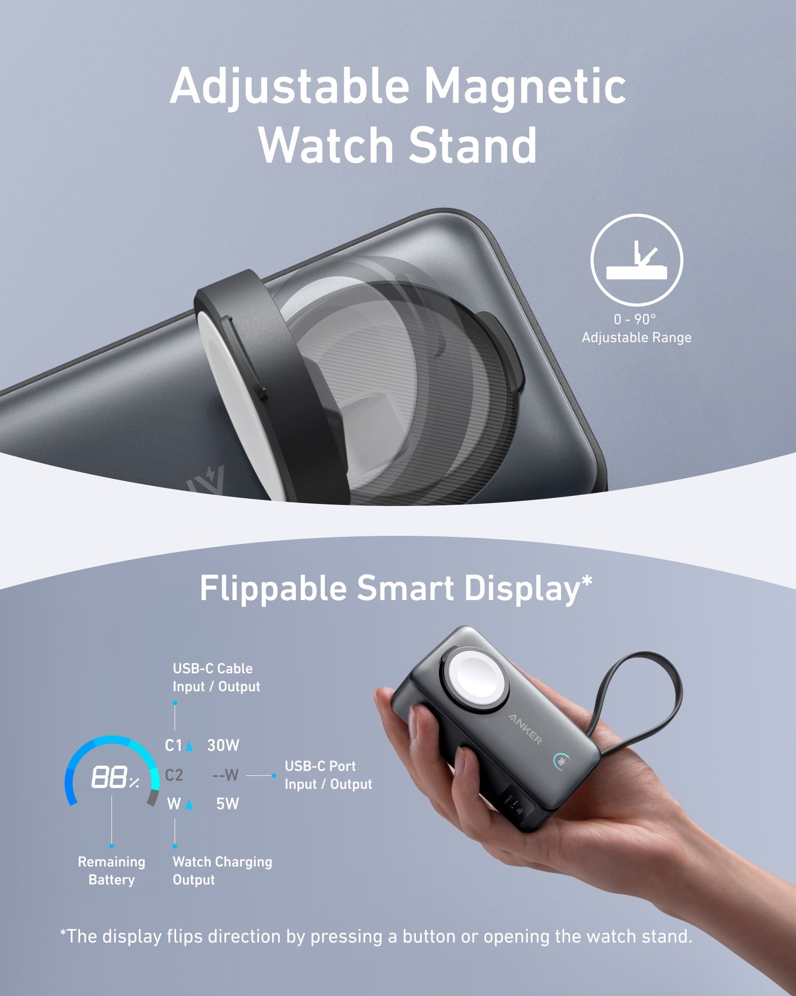 Anker MagGo Power Bank (10,000mAh, 35W) Black Stone