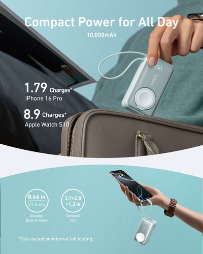 Anker MagGo Power Bank (10,000mAh, 35W) Teal Oasis