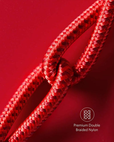 Anker Nylon USB-C to USB-C Cable (60W, 2-Pack) Red