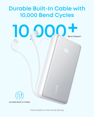 Anker Zolo Power Bank (20,000mAh, 22.5W) White
