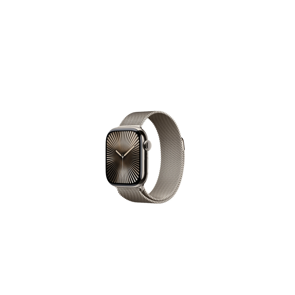 Apple Watch Series 10 42mm Titanium Case Milanese Loop