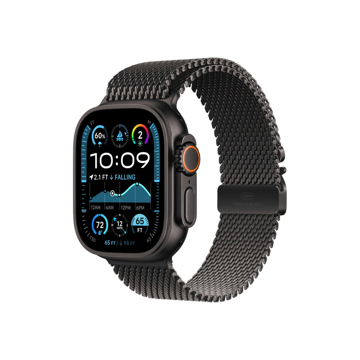 Apple Watch Ultra 2 Black Titanium Case Milanese