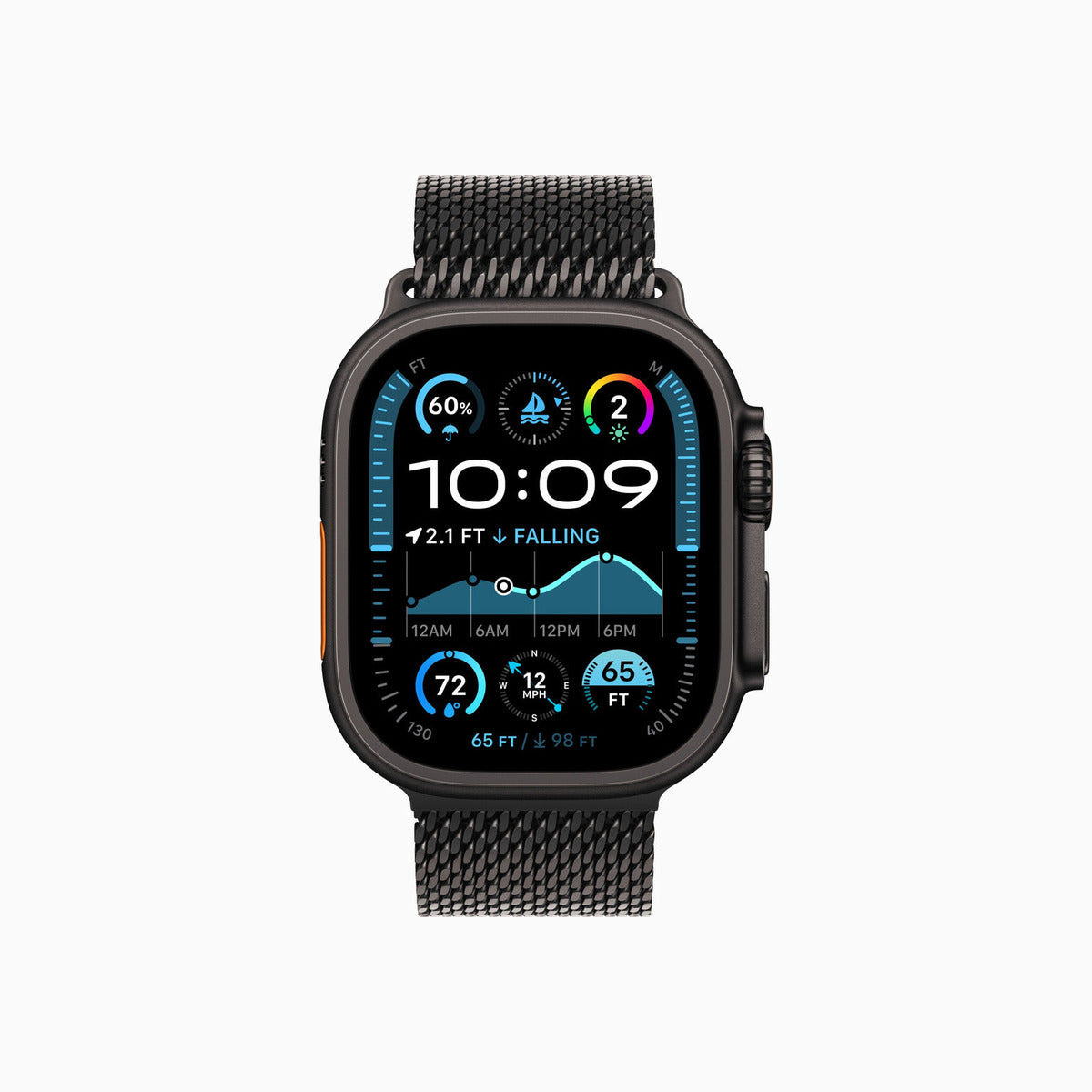 Apple Watch Ultra 2 Black Titanium Case Milanese