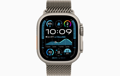 Apple Watch Ultra 2 Natural Titanium Case Milanese Loop#color_natural