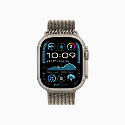 Apple Watch Ultra 2 Natural Titanium Case Milanese Loop