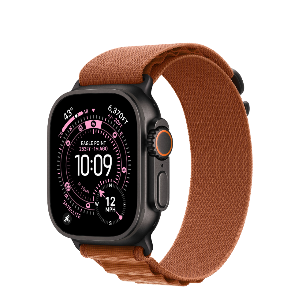 Apple Watch Ultra 3 — Black Titanium + Alpine Loop - GPS+Cellular#color_terra-cotta