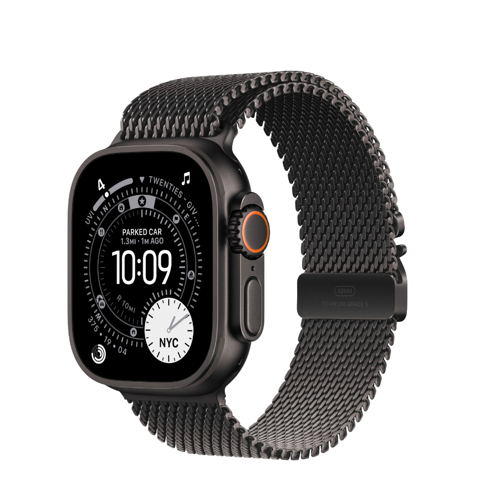 Apple Watch Ultra 3 — Black Titanium + Milanese Loop - GPS+Cellular#color_black