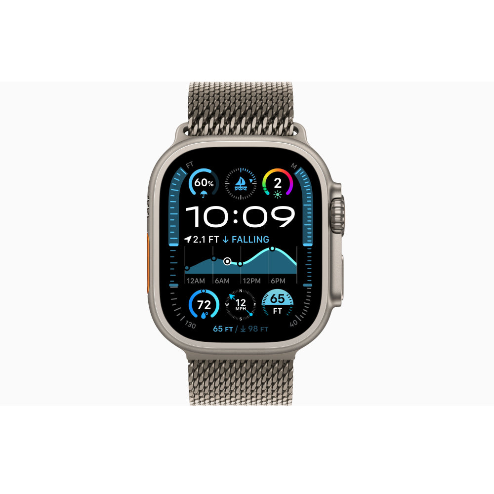 Apple Watch Ultra 3 Natural Titanium Case Milanese Loop