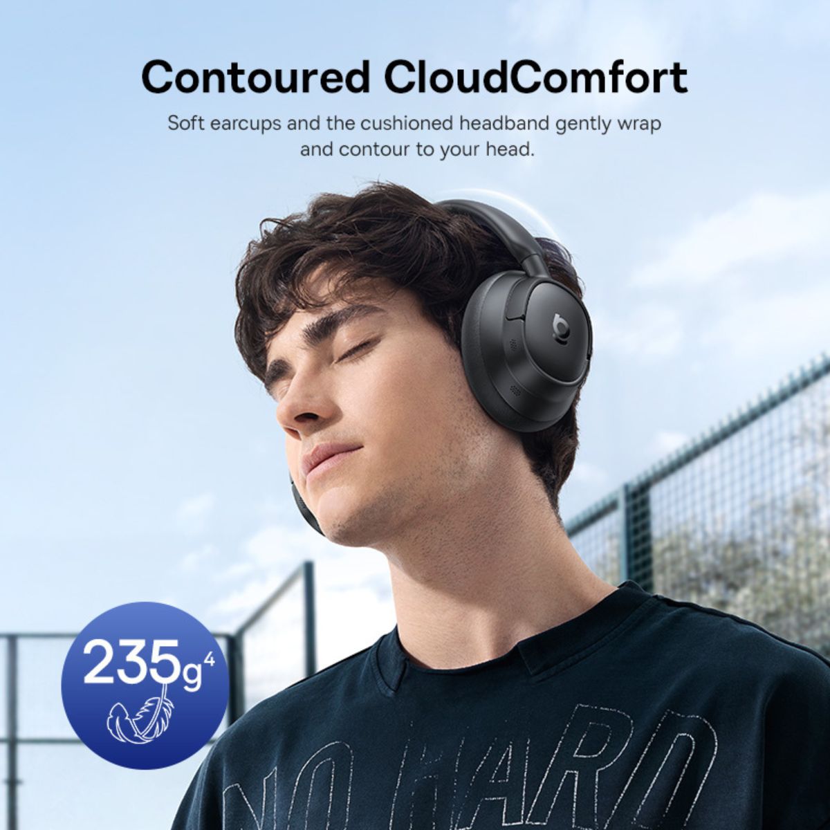 Baseus Bass BH1 NC Wireless Noise Cancelling Headphones Black