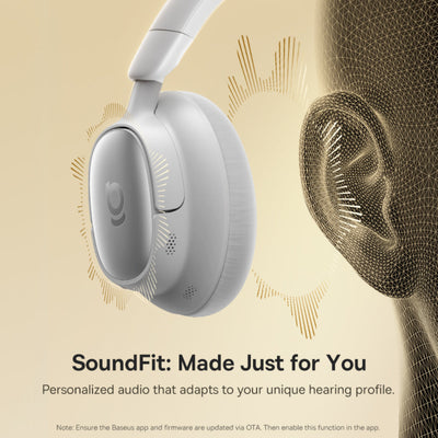 Baseus Bowie MH1 Wireless Noise Cancelling Headphones White
