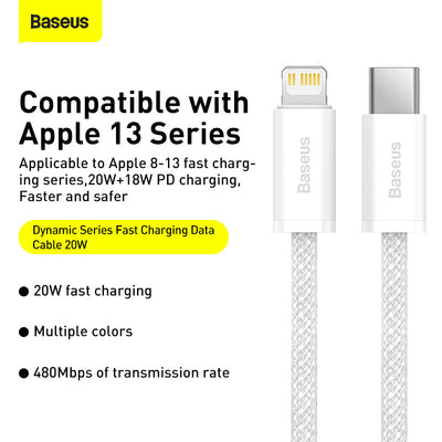 Baseus Dynamic Series Fast Charging Cable (20W) features