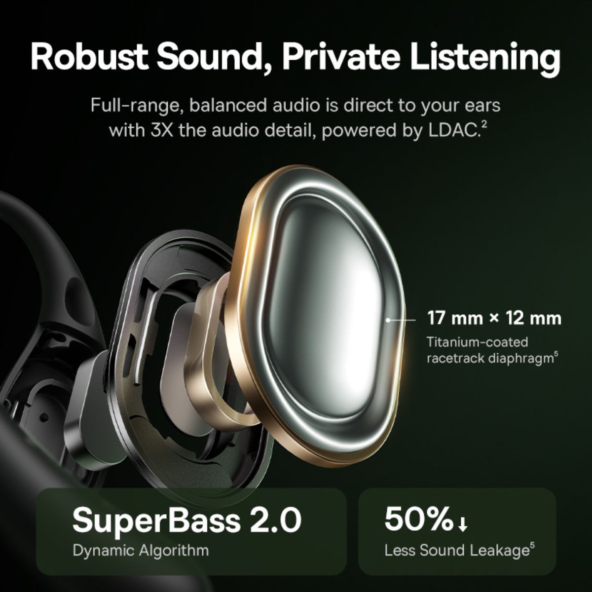 Baseus Eli Sport 2 Open-Ear True Wireless Earbuds Black