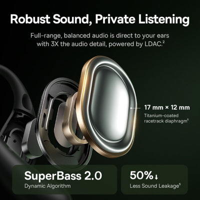 Baseus Eli Sport 2 Open-Ear True Wireless Earbuds Black