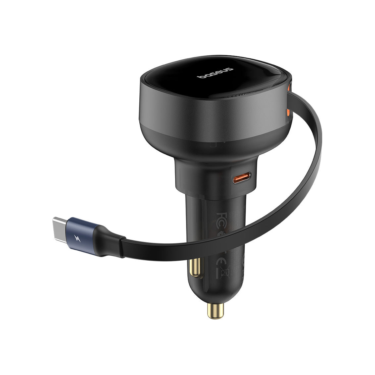 Baseus Enjoyment Pro Retractable USB-C Car Charger 60W Default