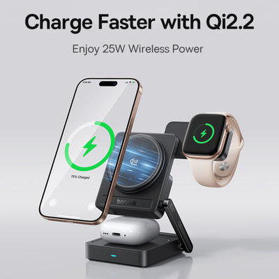 Baseus PicoGo AF21 3-in-1 Qi2.2 Wireless Charger Default
