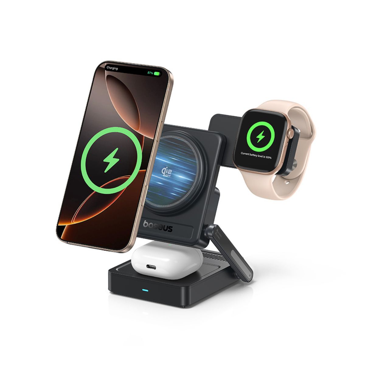 Baseus PicoGo AF21 3-in-1 Qi2.2 Wireless Charger Default