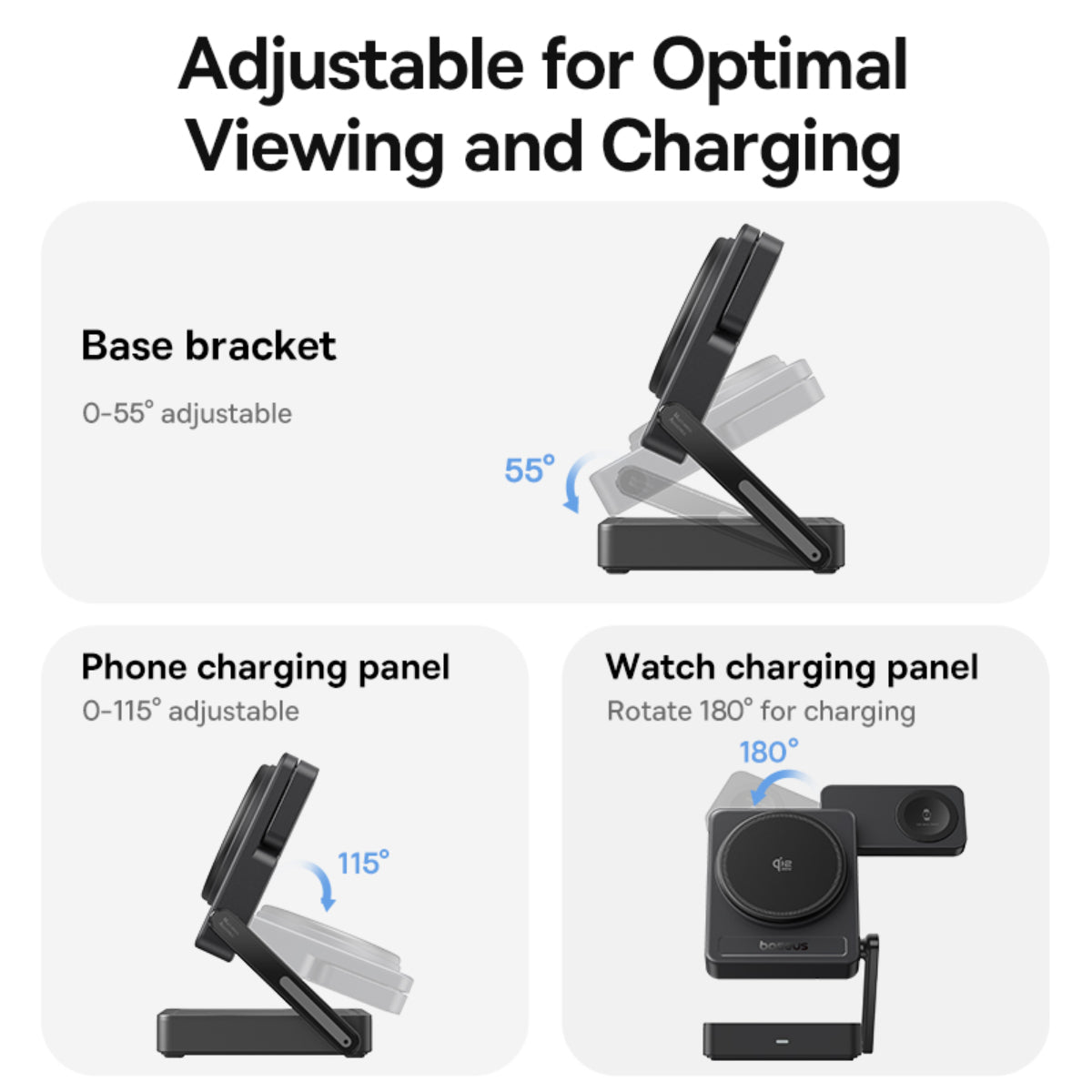 Baseus PicoGo AF21 3-in-1 Qi2.2 Wireless Charger Default