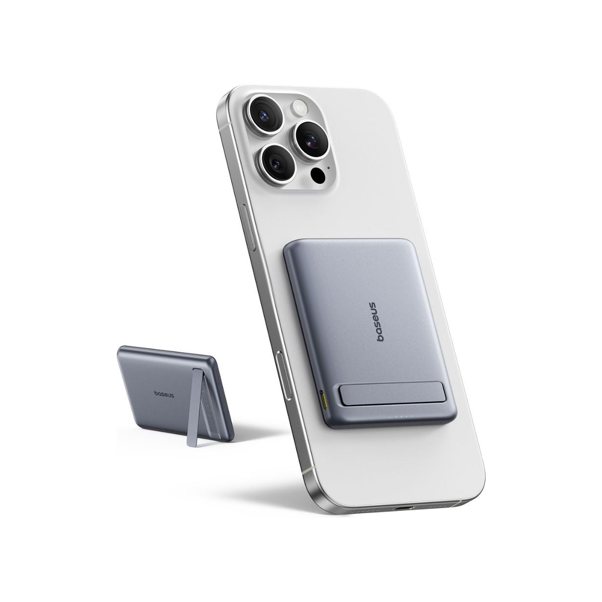 Baseus PicoGo AM31 Mini Magnetic Power Bank with Stand 5000mAh 20W Grey