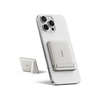 Baseus PicoGo AM31 Mini Magnetic Power Bank with Stand 5000mAh 20W Titanium