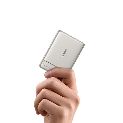 Baseus PicoGo AM31 Mini Magnetic Power Bank with Stand 5000mAh 20W Titanium