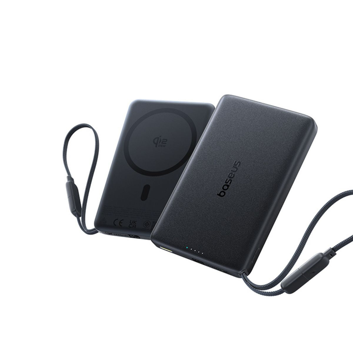 Baseus PicoGo AM52 Qi2.2 Magnetic Power Bank with Cable 10000mAh 45W Dark Cherry Edition