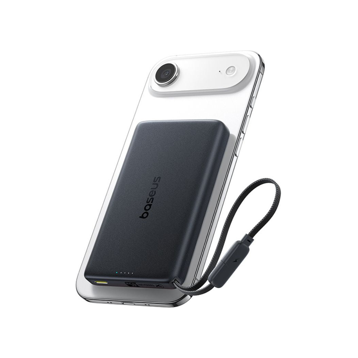 Baseus PicoGo AM52 Qi2.2 Magnetic Power Bank with Cable 10000mAh 45W Dark Cherry Edition