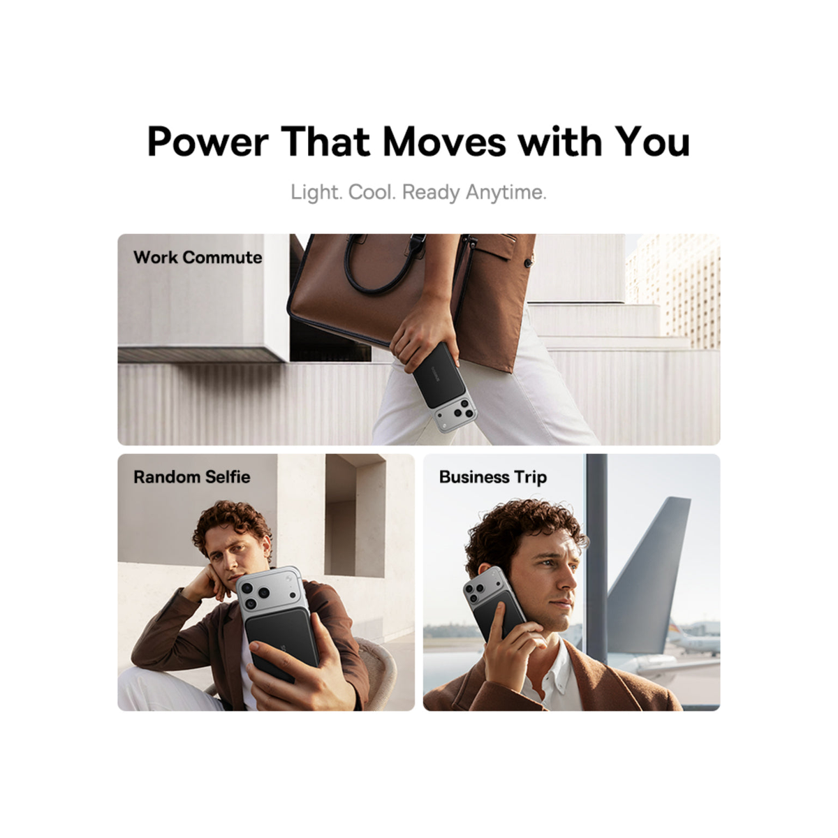 Baseus Picogo Air AM71 3C Magnetic Power Bank 5000mAh 22.5W Dark Cherry Edition