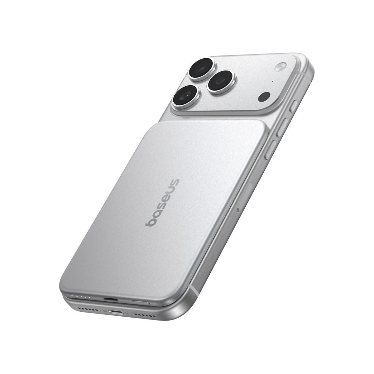 Baseus Picogo Air AM71 3C Magnetic Power Bank 5000mAh 22.5W Dark Cherry Edition Silver