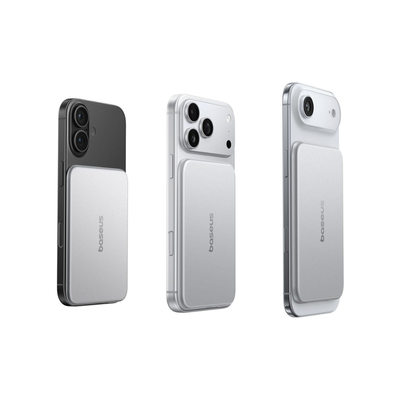 Baseus Picogo Air AM71 3C Magnetic Power Bank 5000mAh 22.5W Dark Cherry Edition Silver