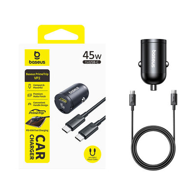 Baseus PrimeTrip VP2 Car Charger 45W (With Type-C to Type-C Cable) Default