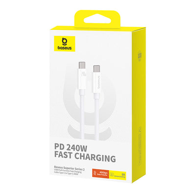 Baseus Superior Series 2 USB4 240W Cable (Type-C to Type-C, 1m) Default