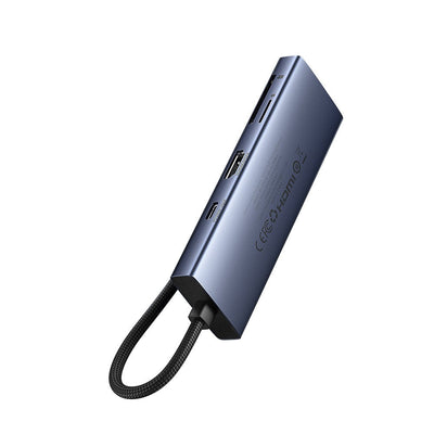 Baseus UltraJoy Series 7-Port HUB Docking Station-Space Grey (Type-C to HDMI4K@60Hz*1+VGA*1+USB 3.0*4+PD*1) Default