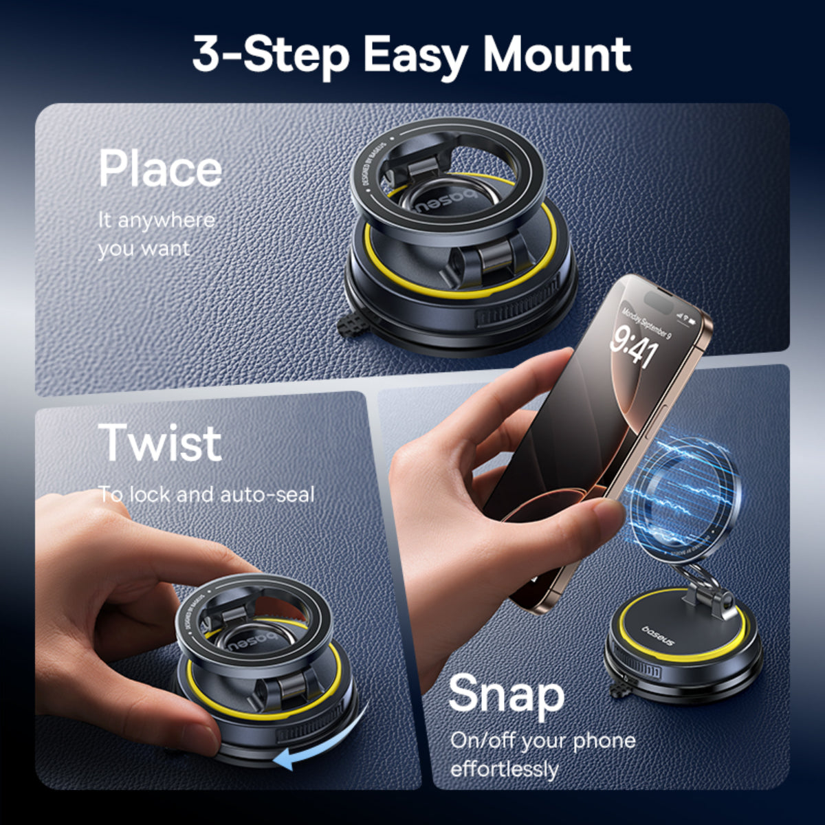 Baseus VC2 Flex Magnetic Car Mount Default