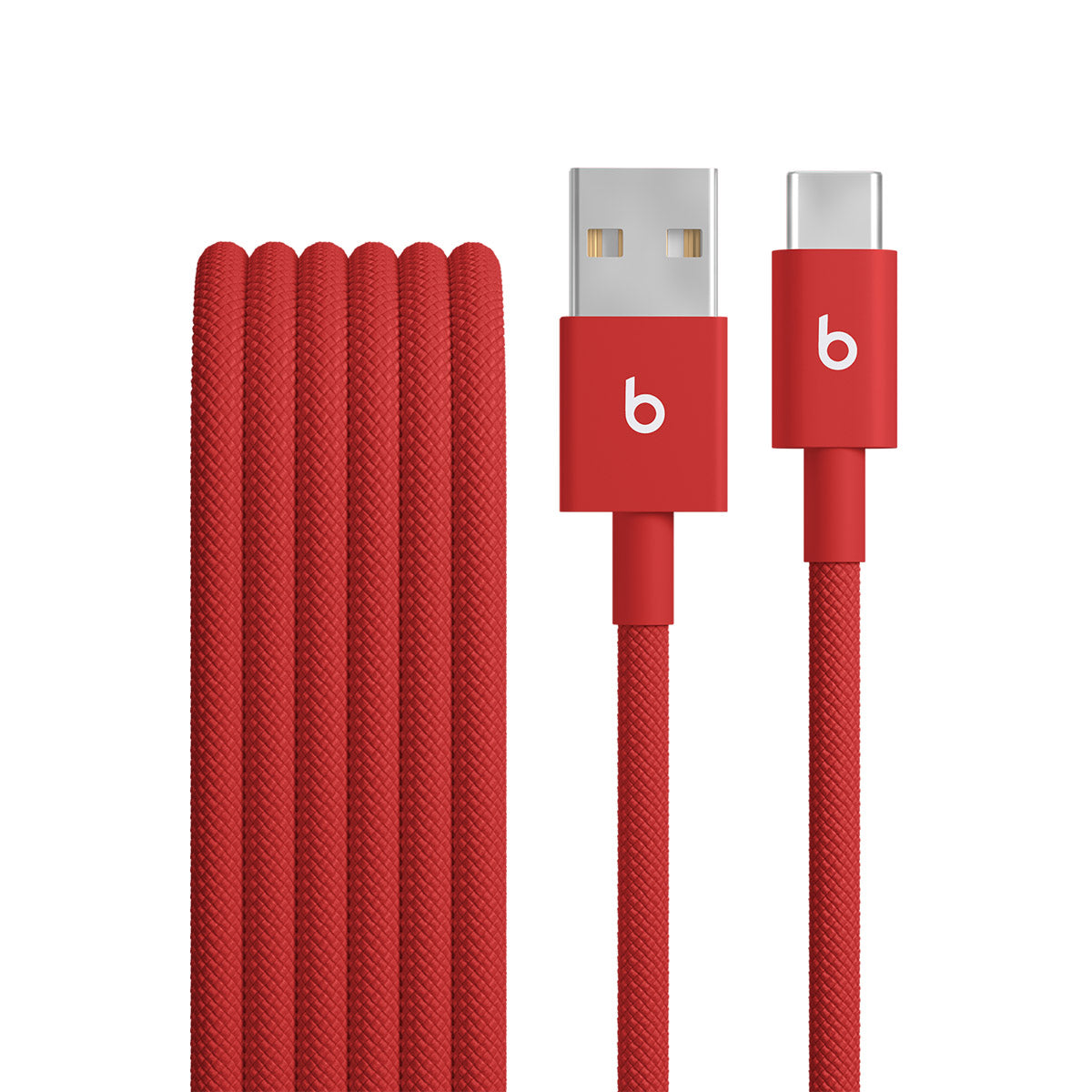 Beats USB-A to USB-C Woven Cable (1.5 m) – Rapid Red